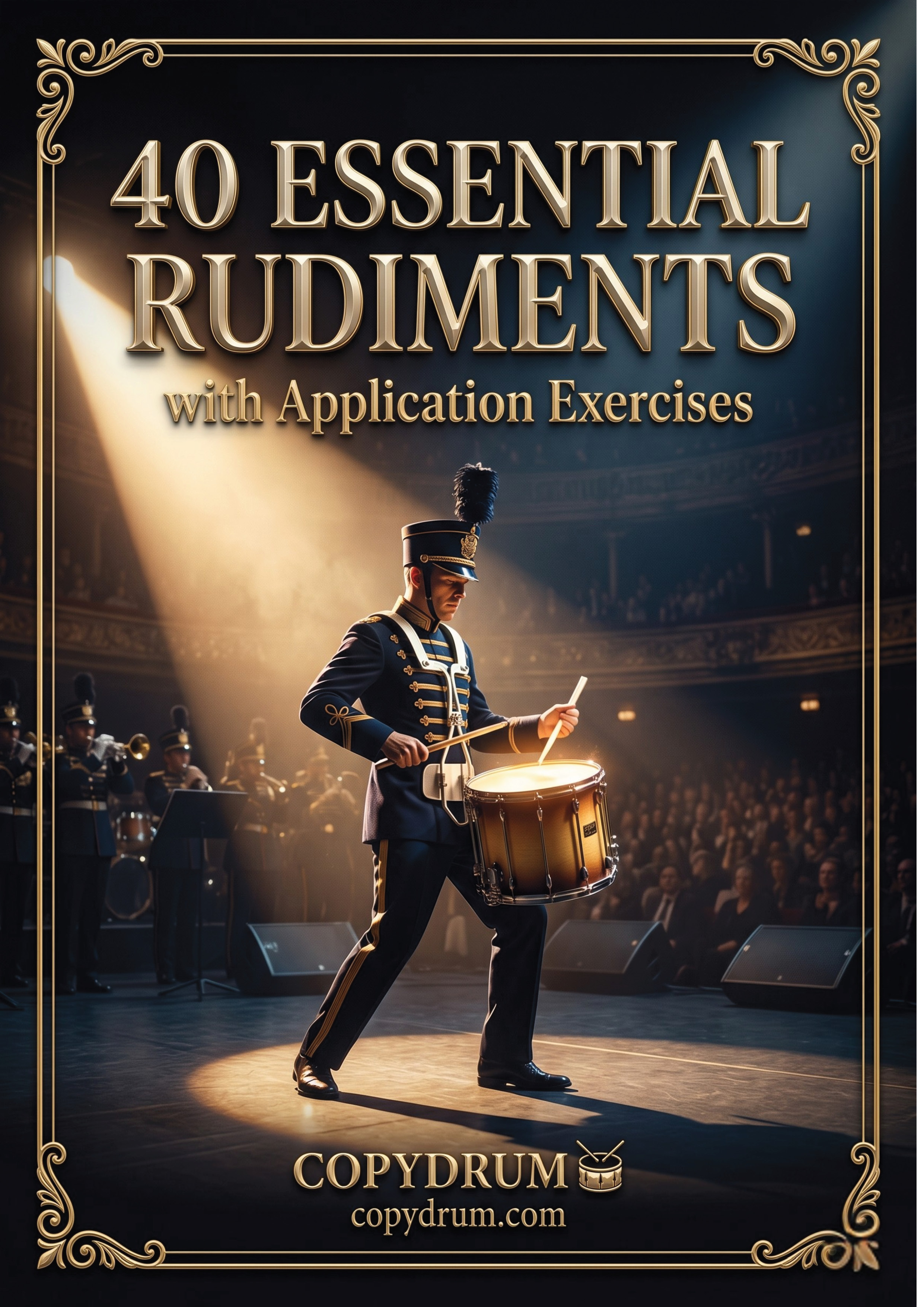 40 Essential Rudiments : with Application Exercises - COPYDRUM