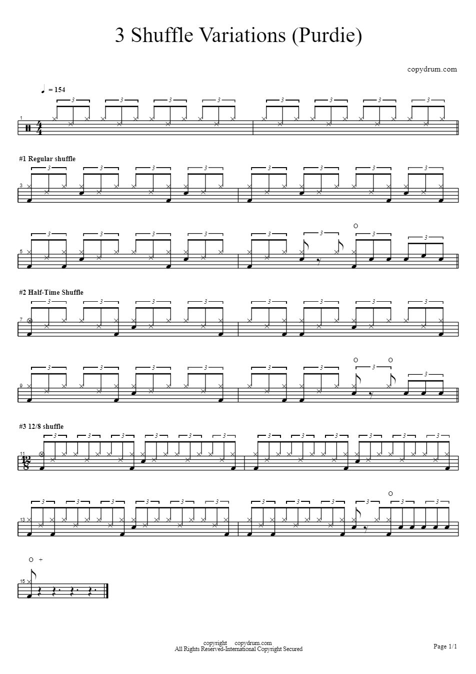 3 Shuffle Variations (Purdie) PDF