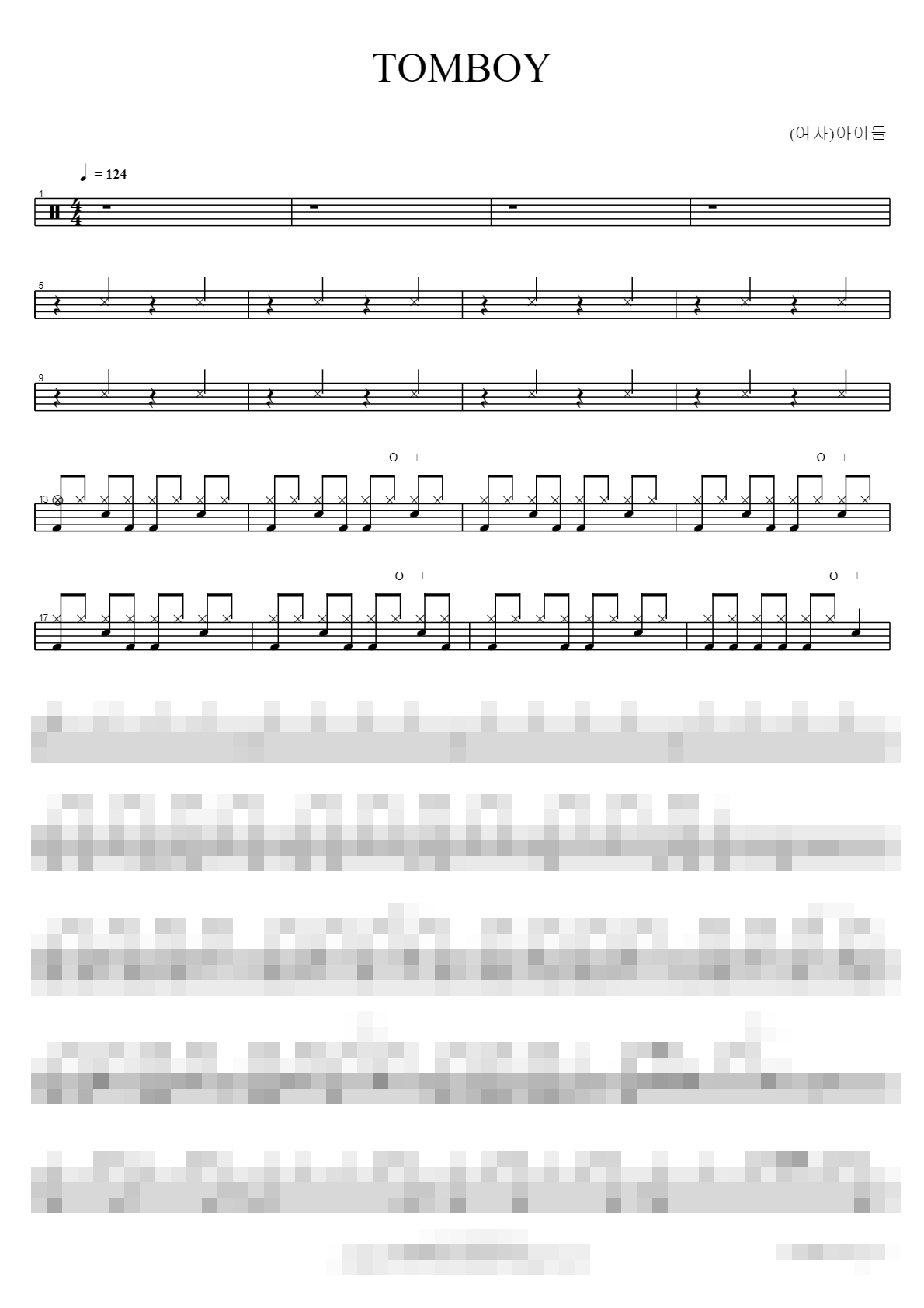 TOMBOY Sheet Music Preview
