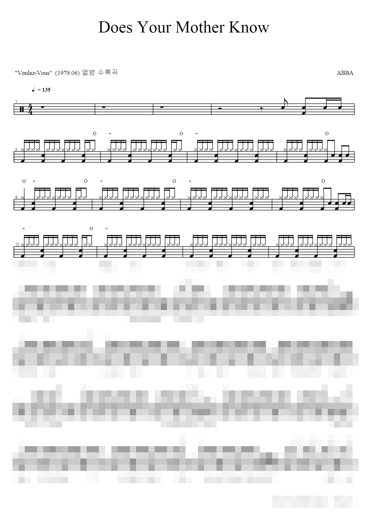 Does Your Mother Know Sheet Music Preview