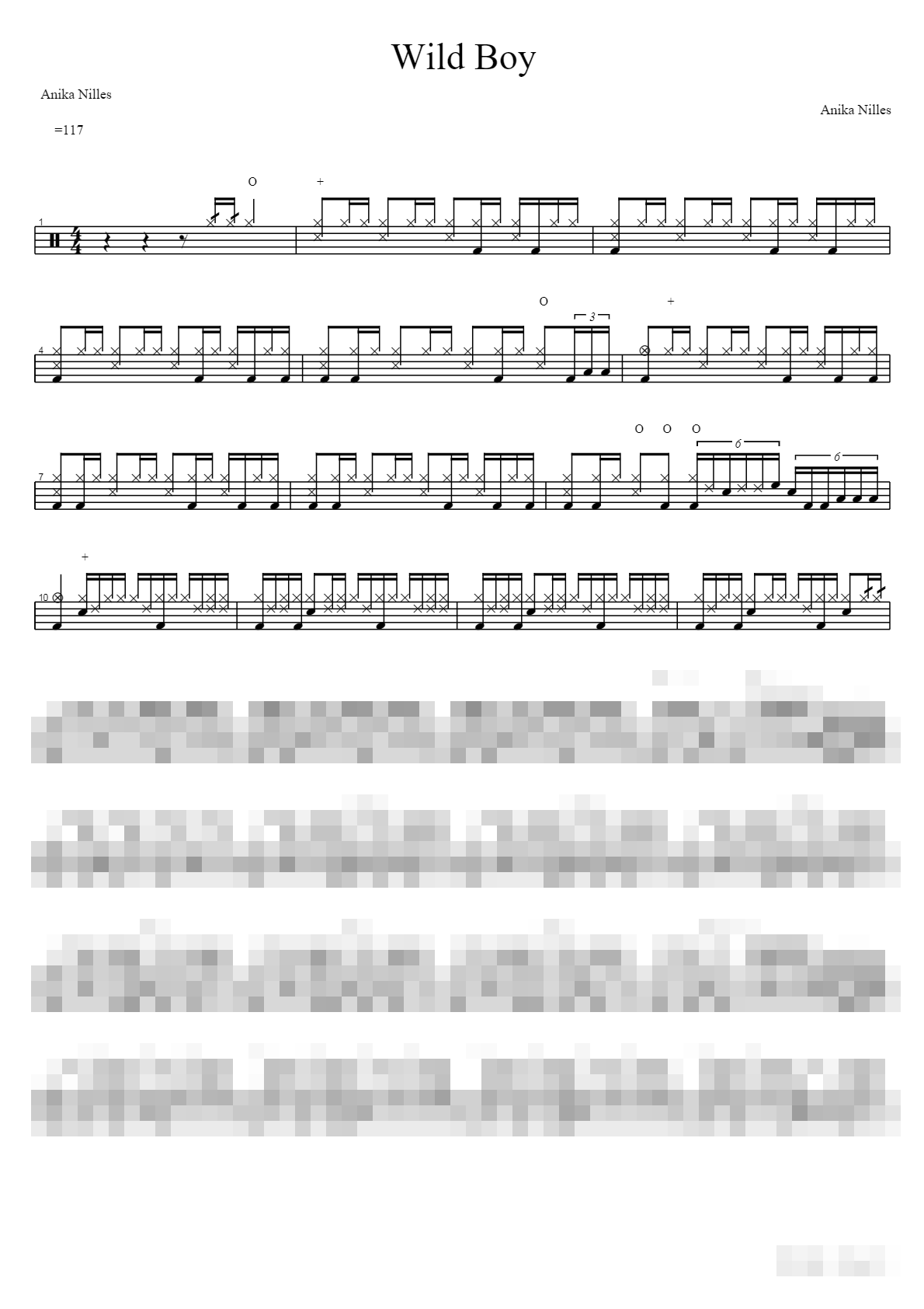 Wild Boy Sheet Music Preview