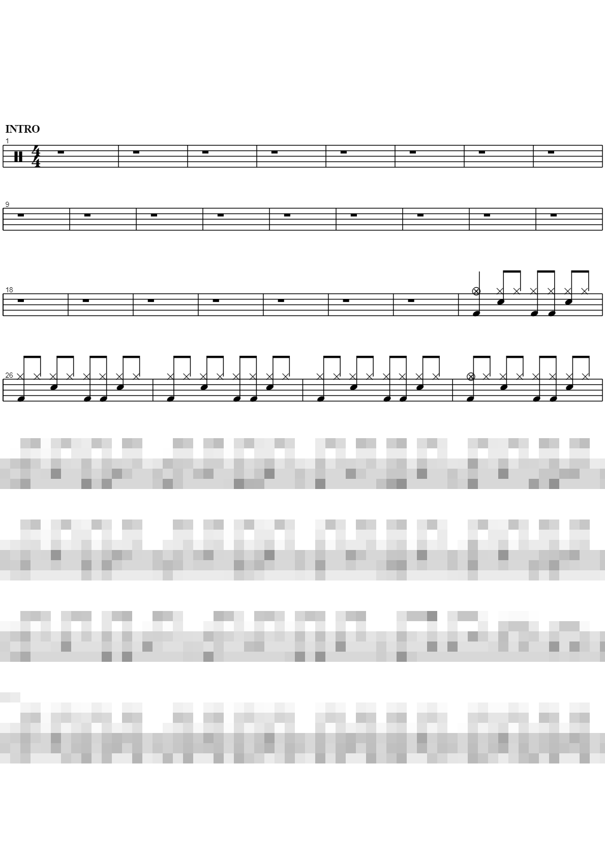 Come Cover Me Sheet Music Preview