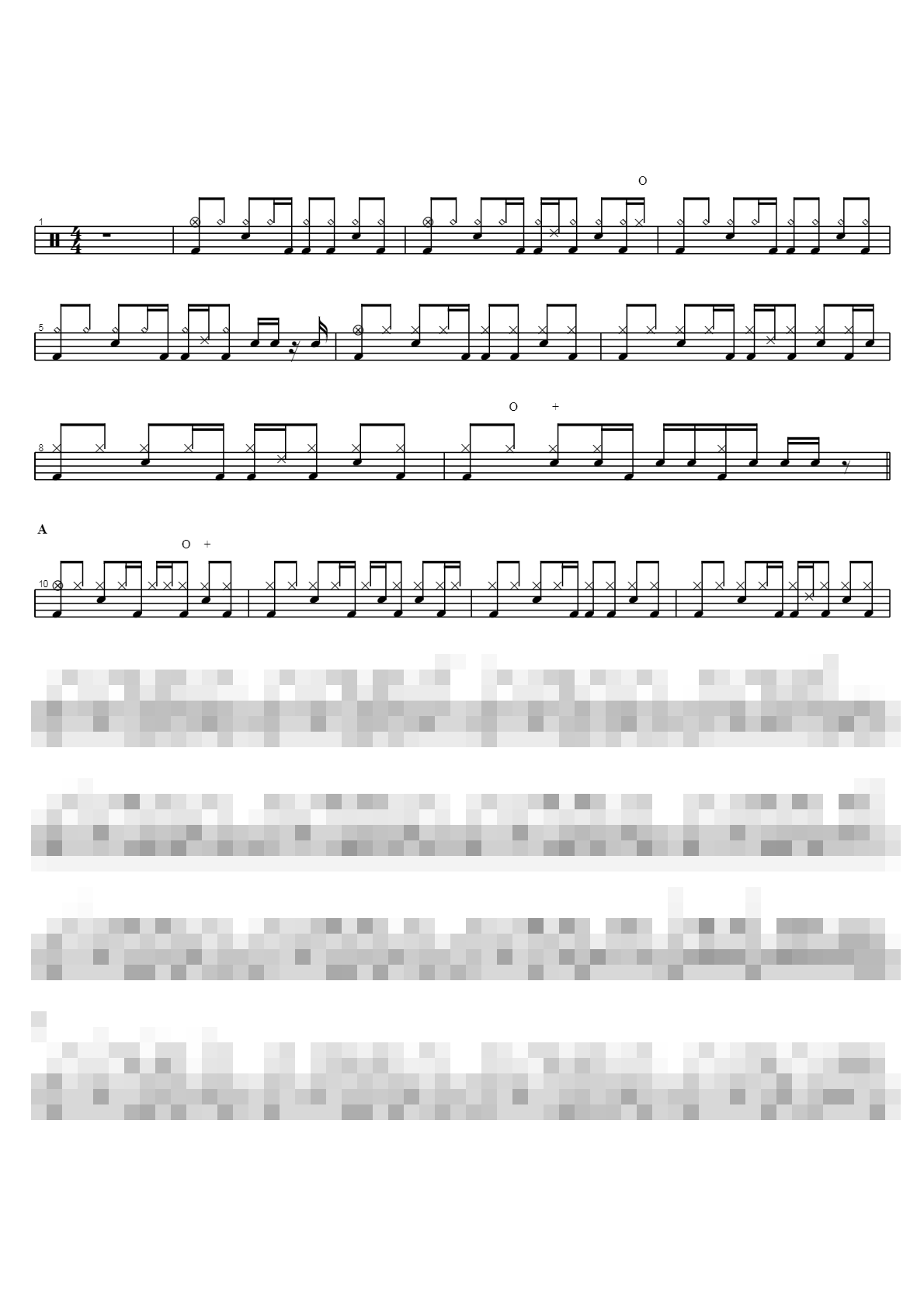 sex bomb (drum cover) Sheet Music Preview