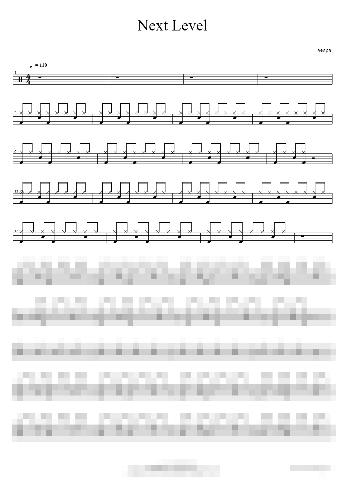 Next Level Sheet Music Preview