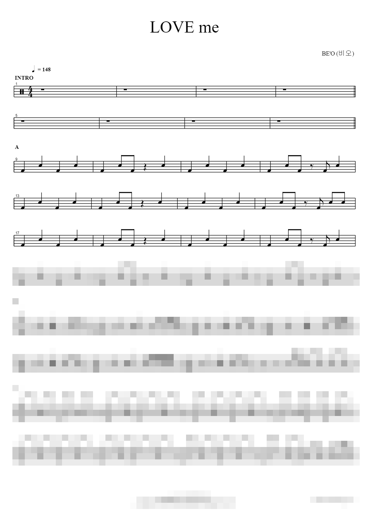 LOVE me Sheet Music Preview