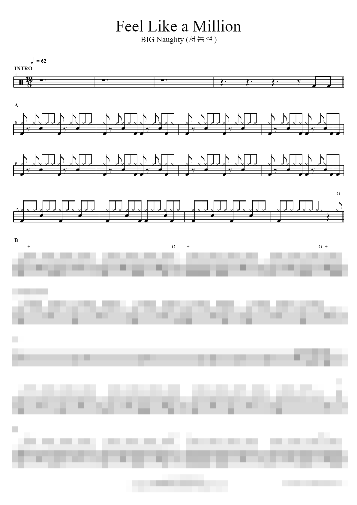 Feel Like a Million Sheet Music Preview