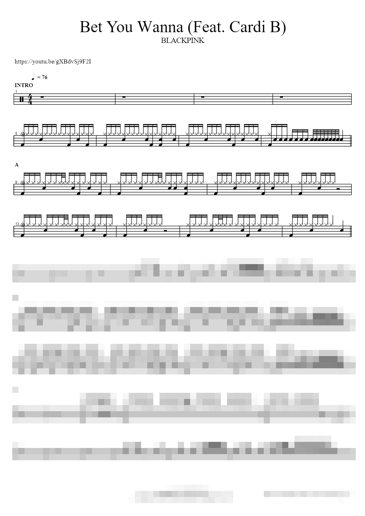 Bet You Wanna (Feat Cardi B) Sheet Music Preview