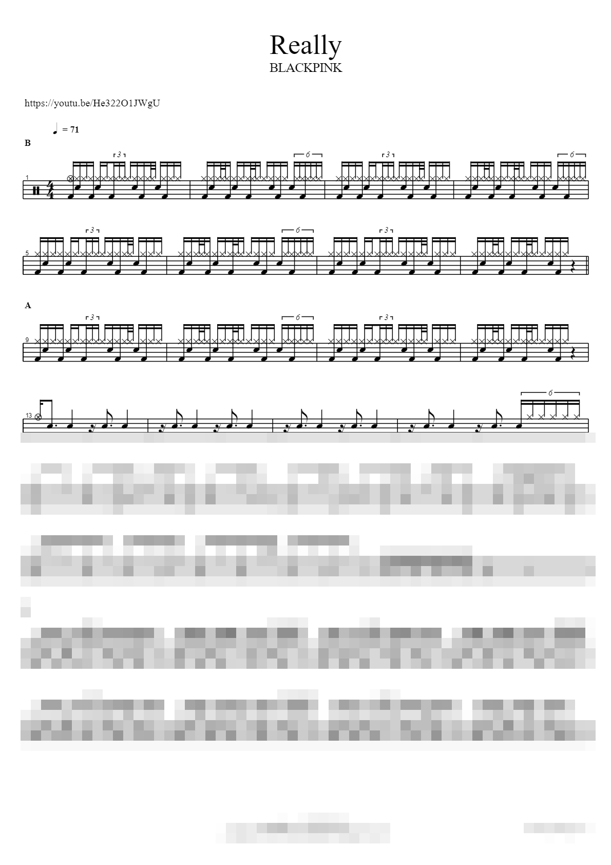 Really Sheet Music Preview