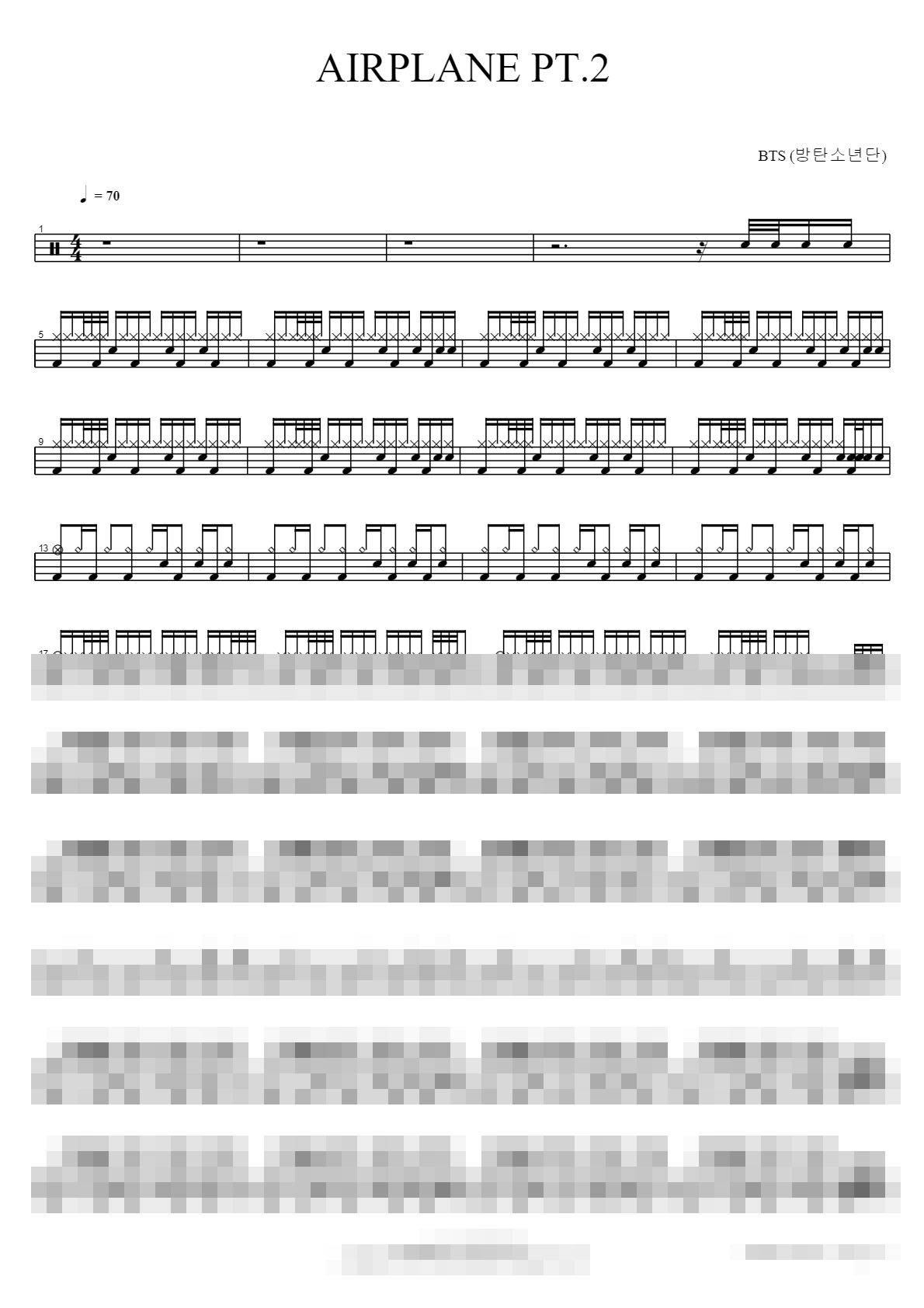 AIRPLANE PT.2 Sheet Music Preview