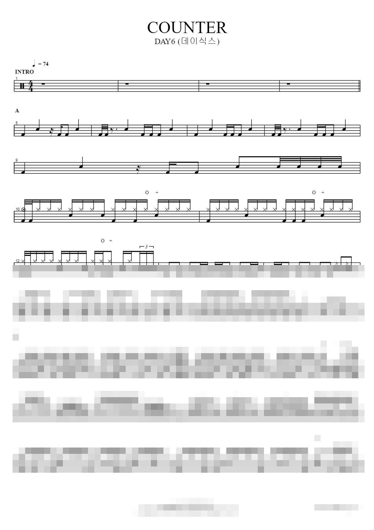 COUNTER Sheet Music Preview
