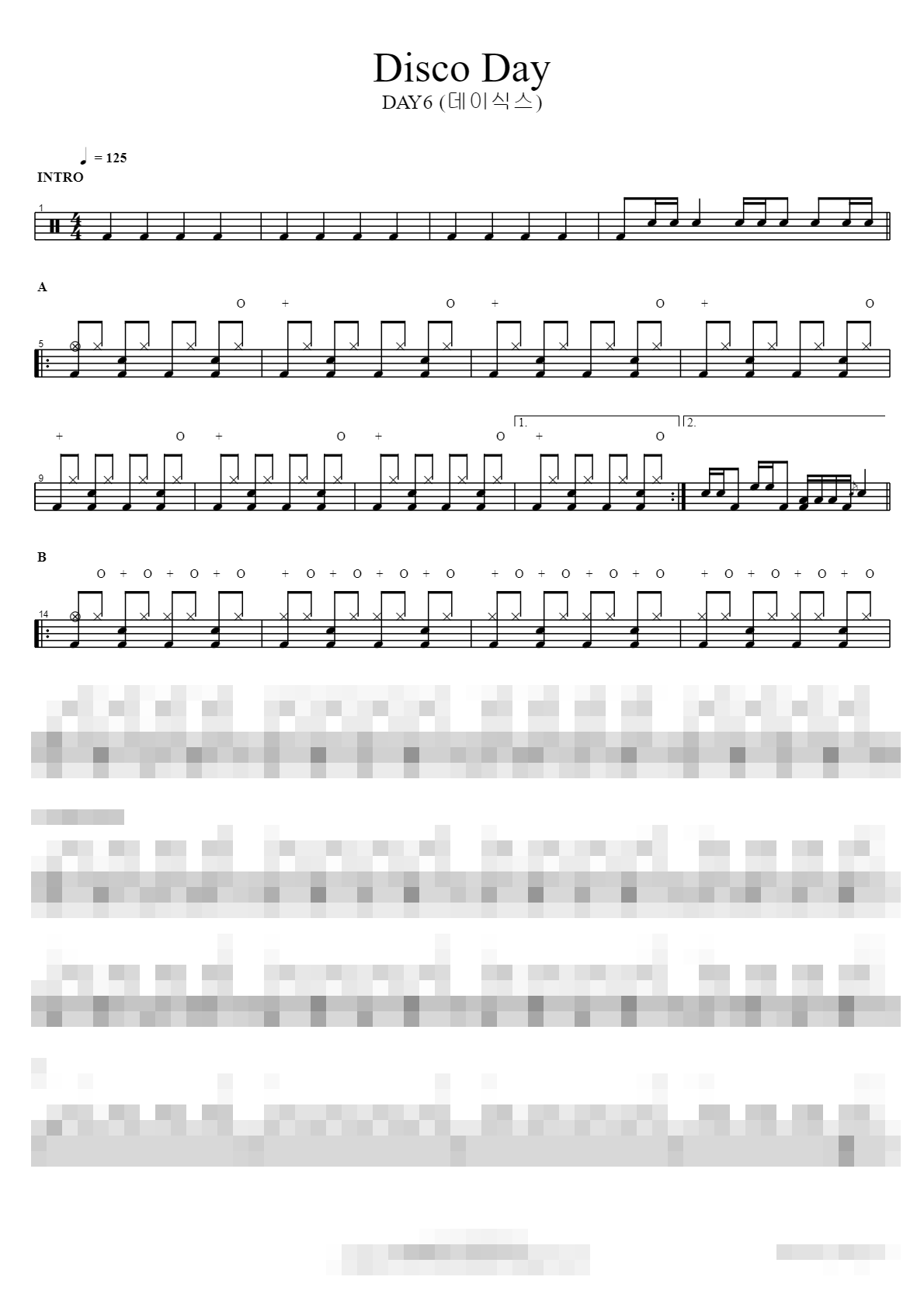 Disco Day Sheet Music Preview