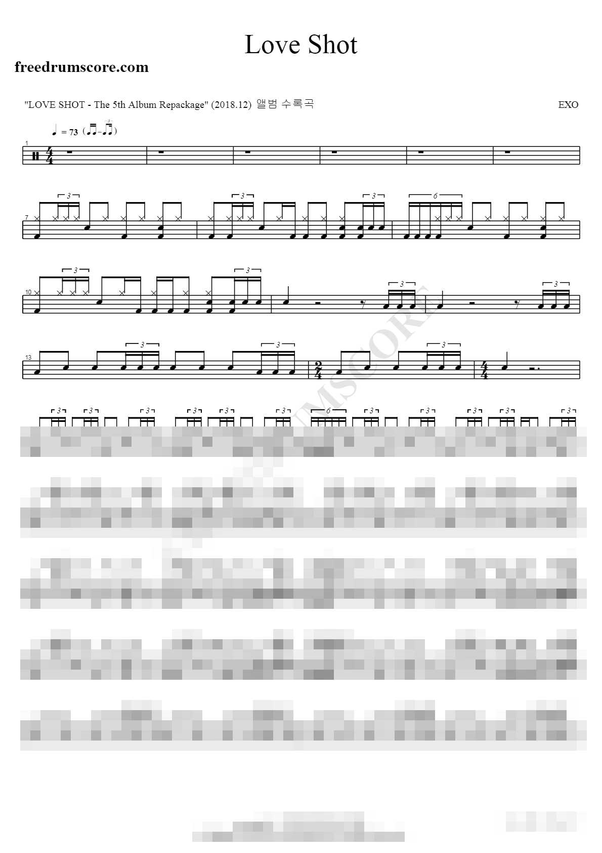 Love Shot Sheet Music Preview