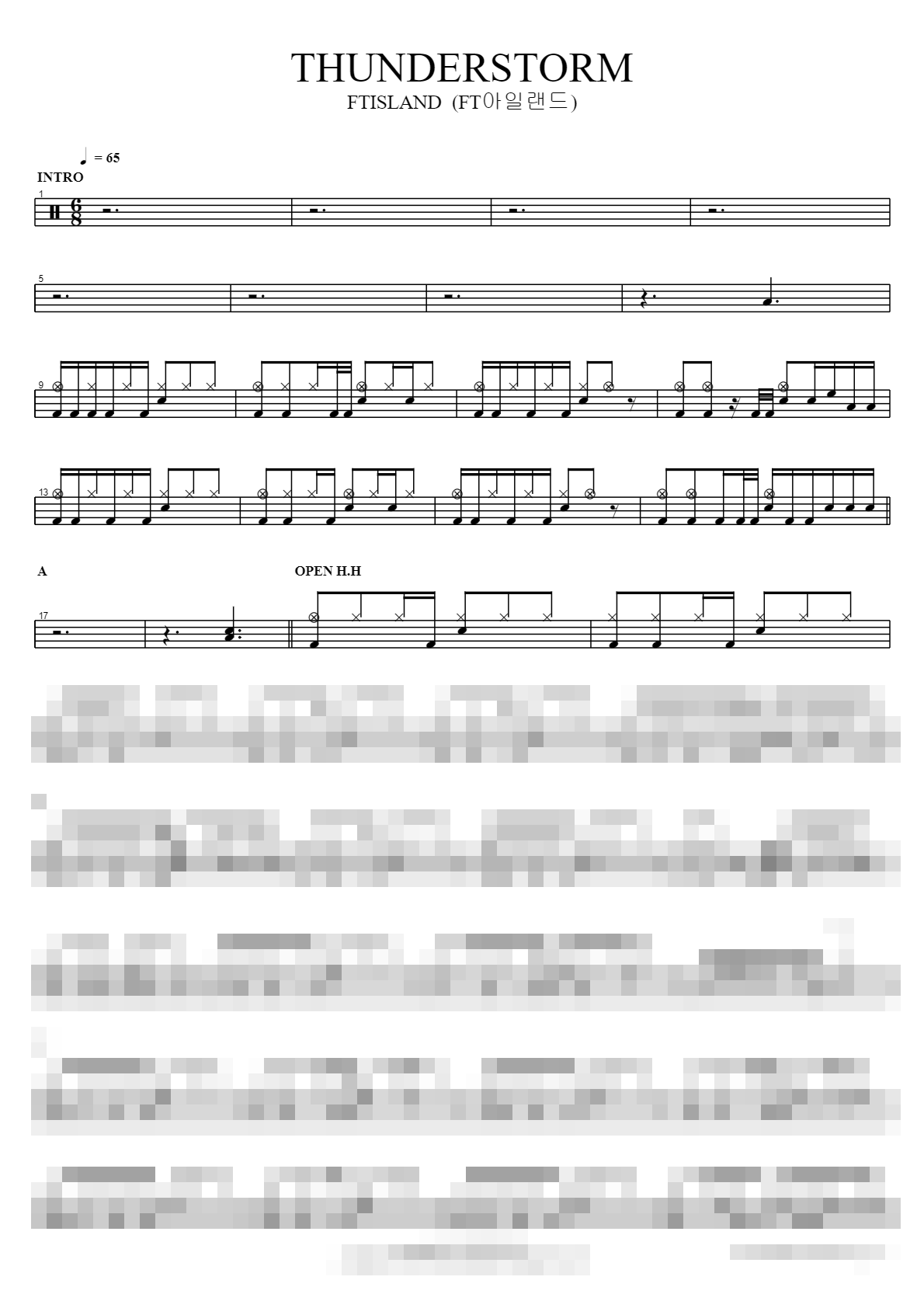 THUNDERSTORM Sheet Music Preview