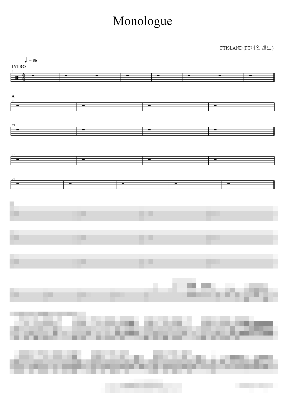 Monologue Sheet Music Preview
