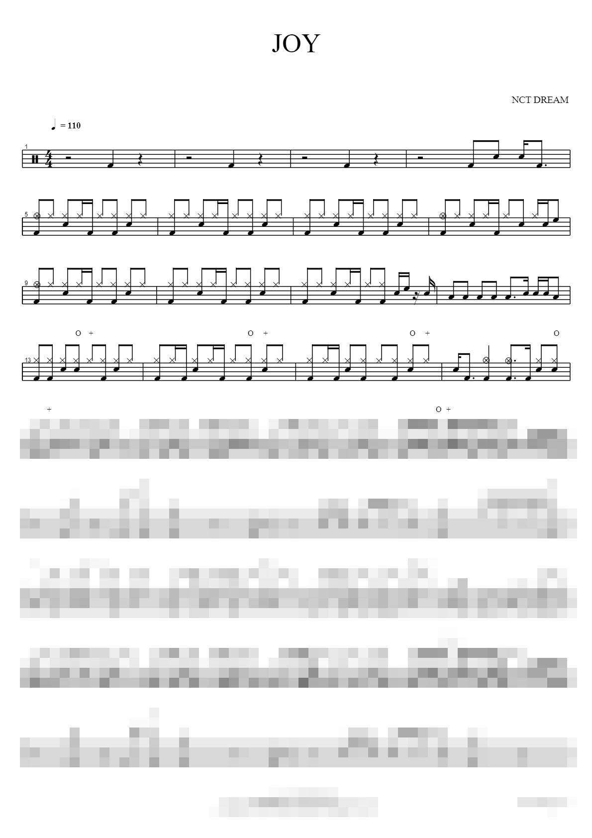 JOY Sheet Music Preview
