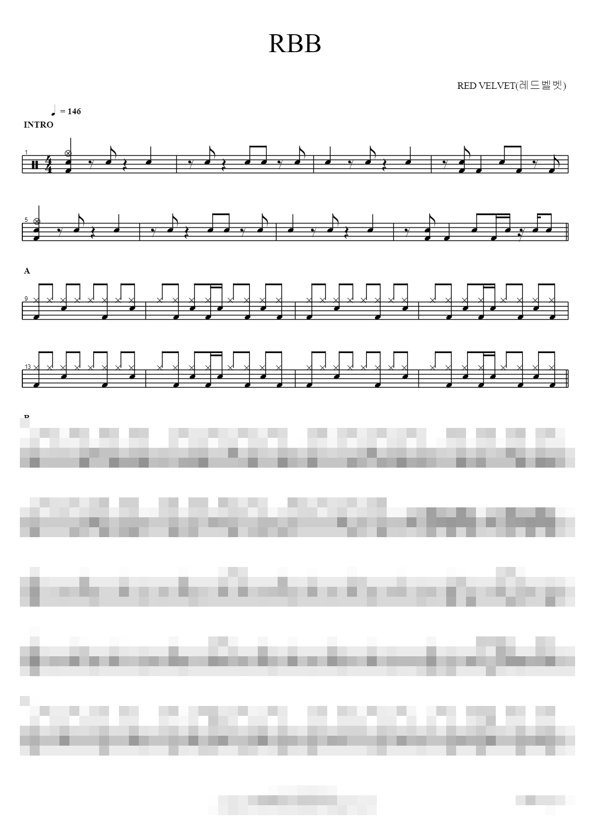 RBB Sheet Music Preview