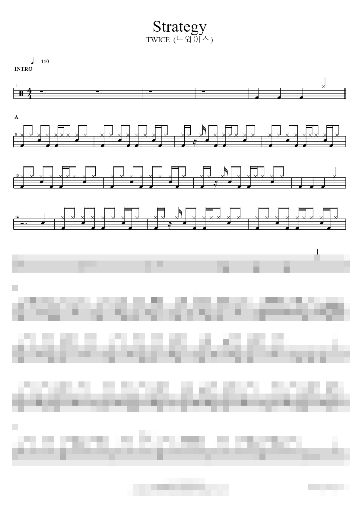 Strategy Sheet Music Preview