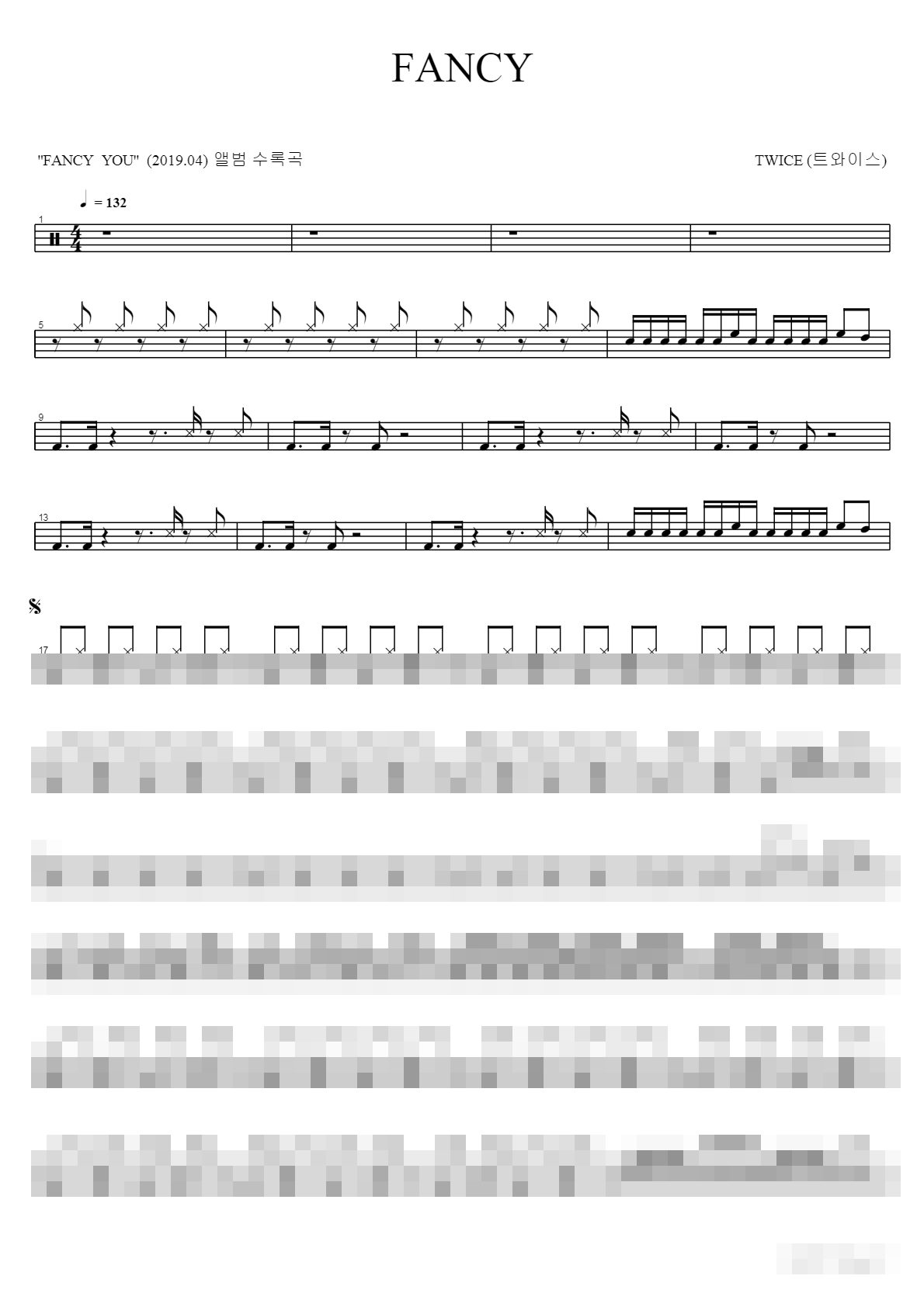 FANCY Sheet Music Preview