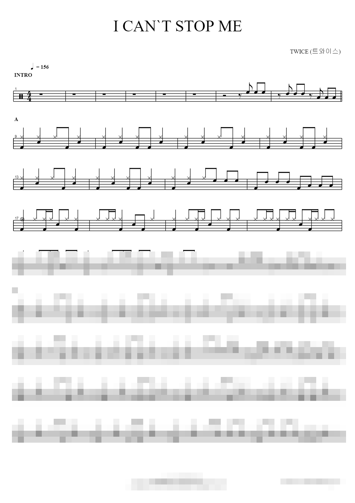 I CAN’T STOP ME Sheet Music Preview