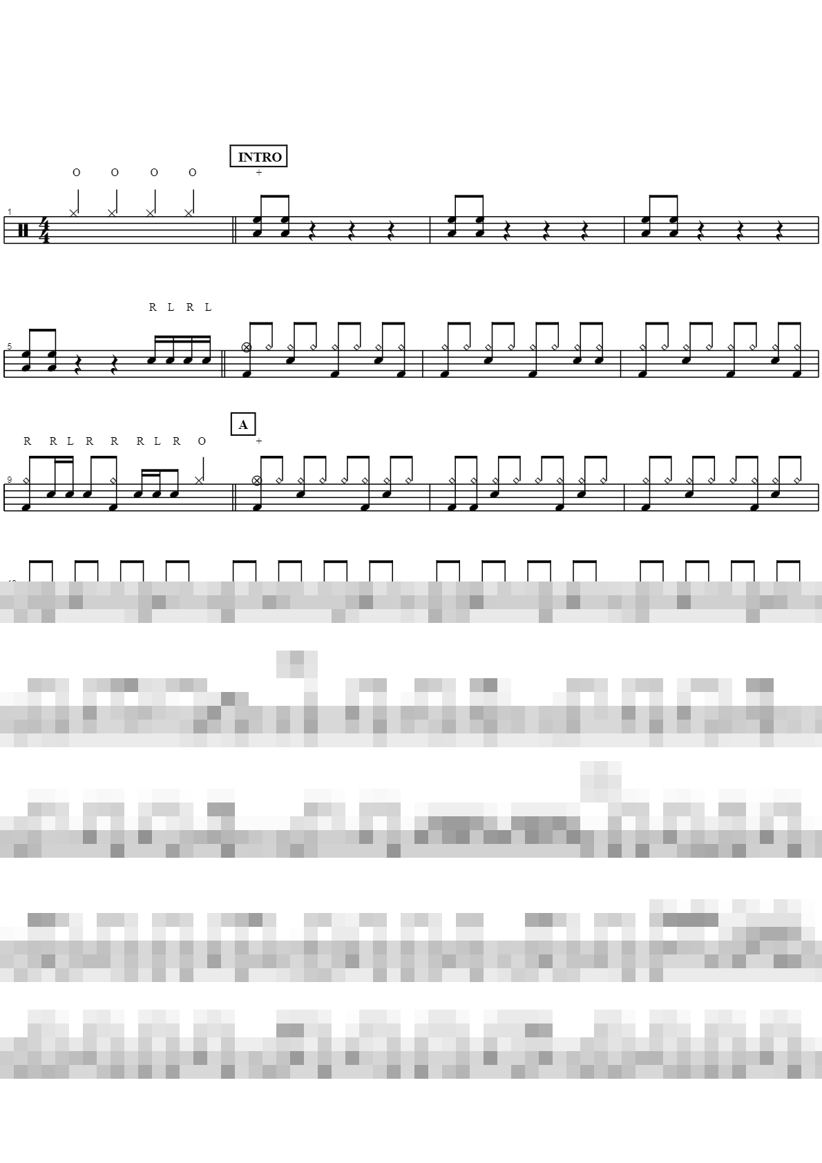 크게 라디오를 켜고 Sheet Music Preview