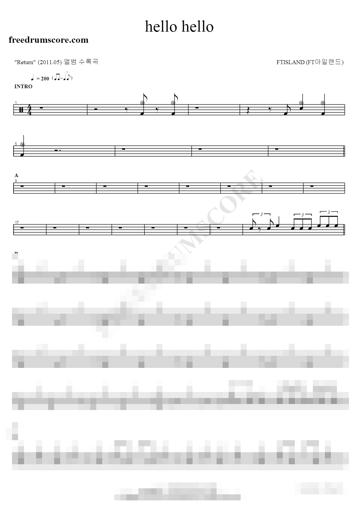 hello hello Sheet Music Preview