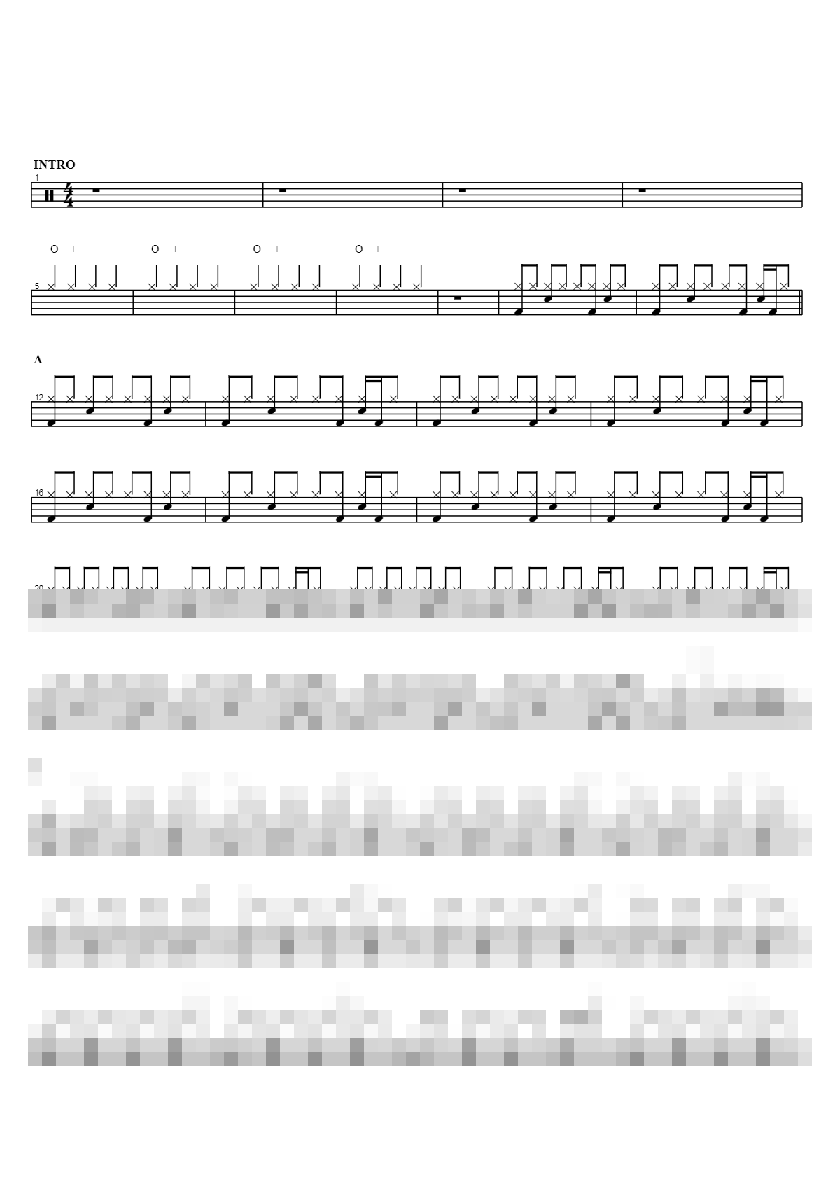 행진 Sheet Music Preview