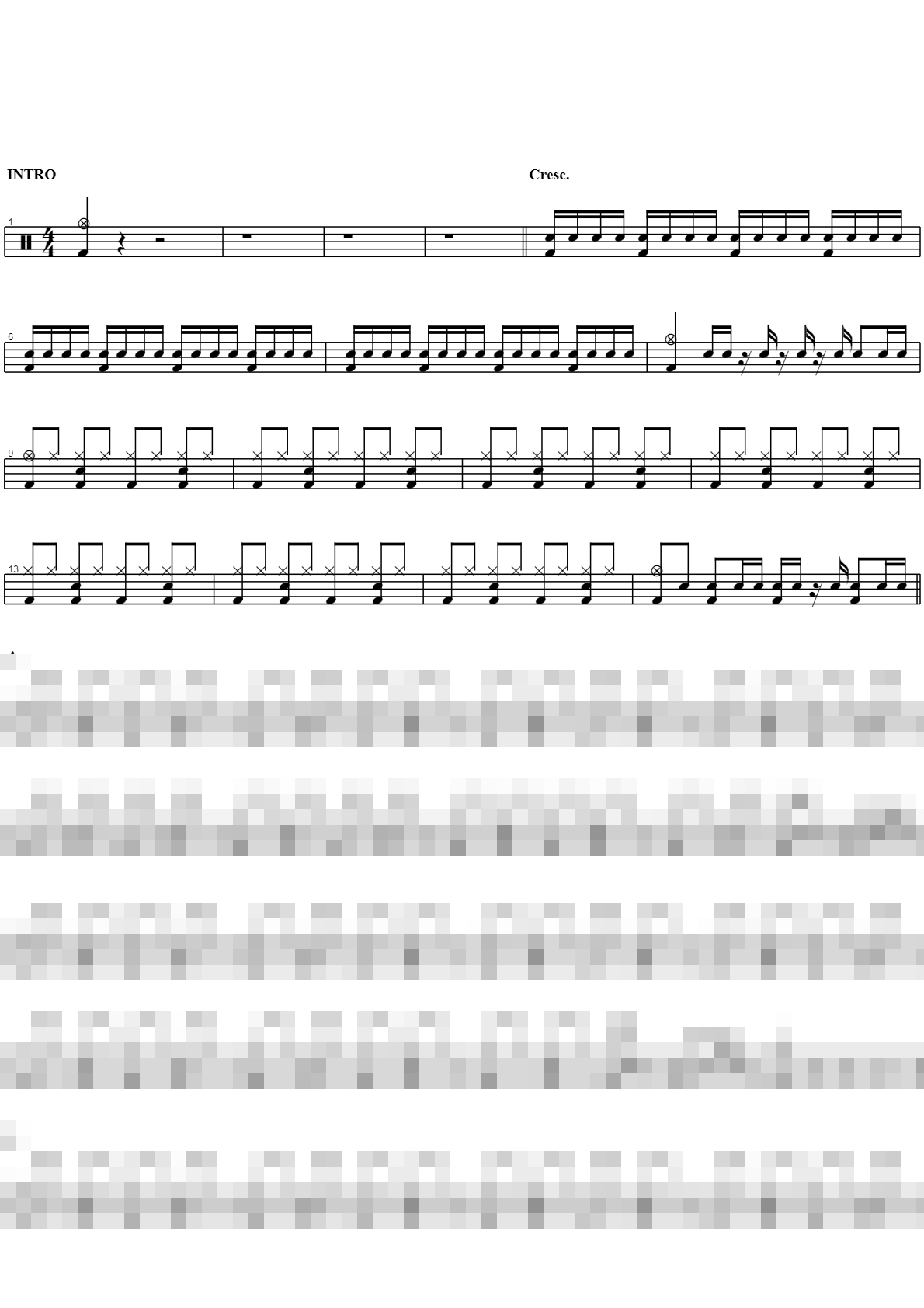 미안해 Sheet Music Preview