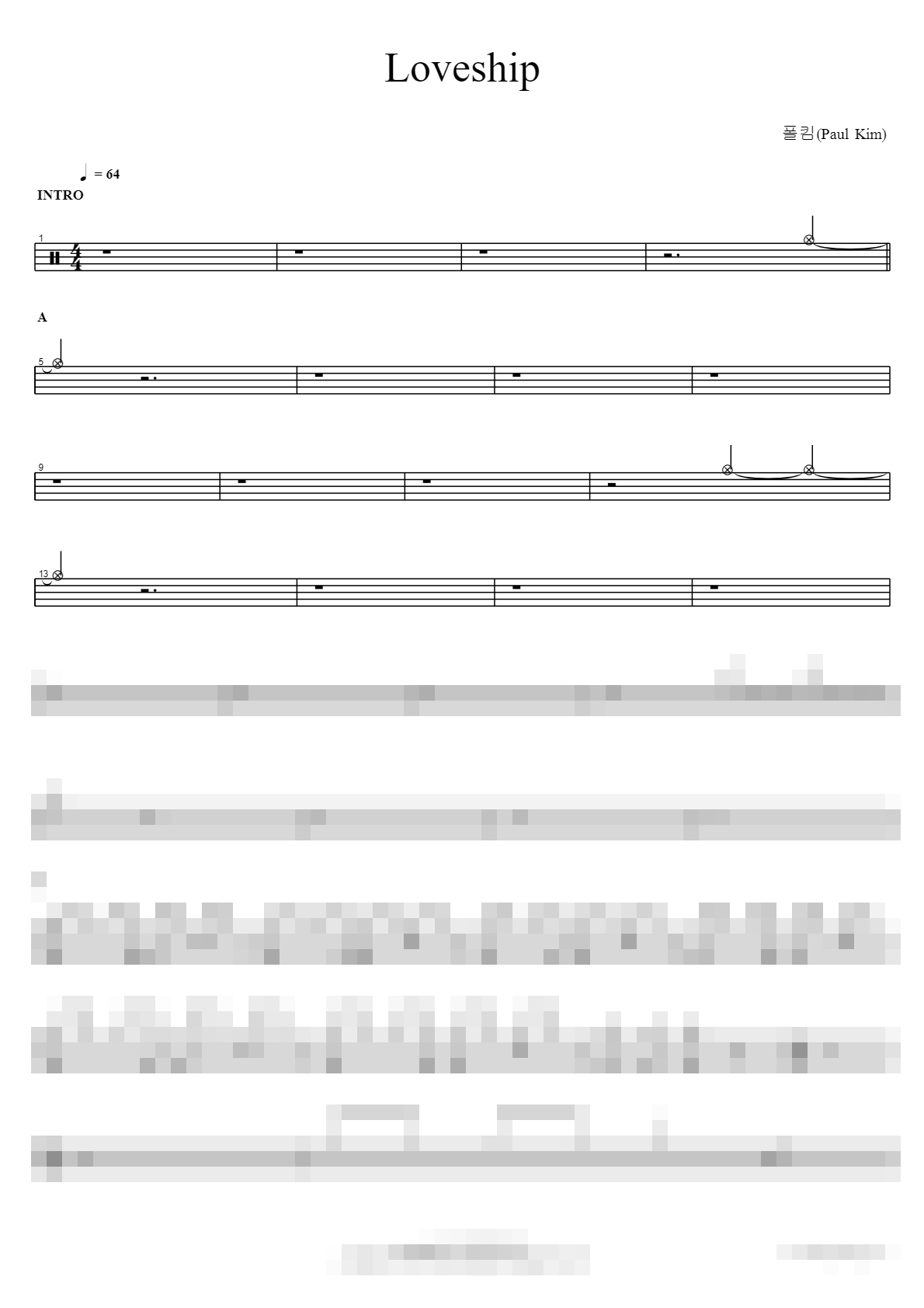 Loveship Sheet Music Preview