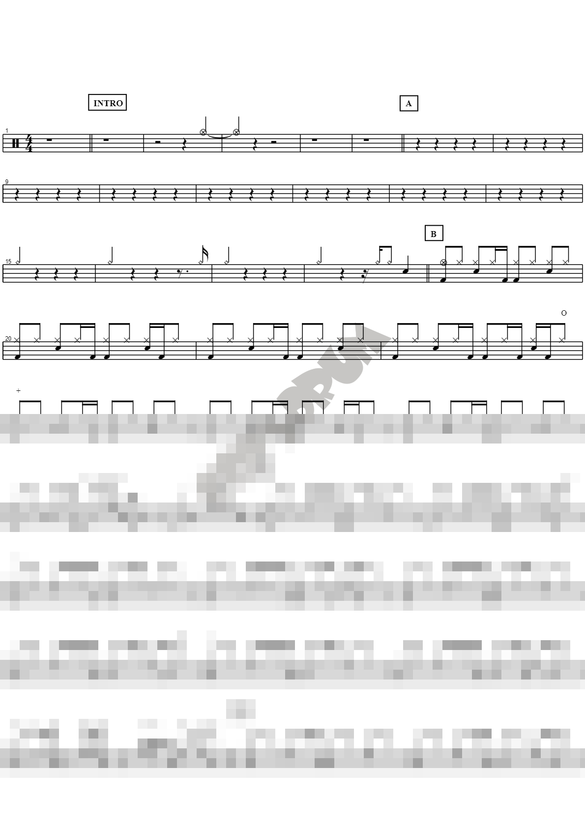 고백 Sheet Music Preview