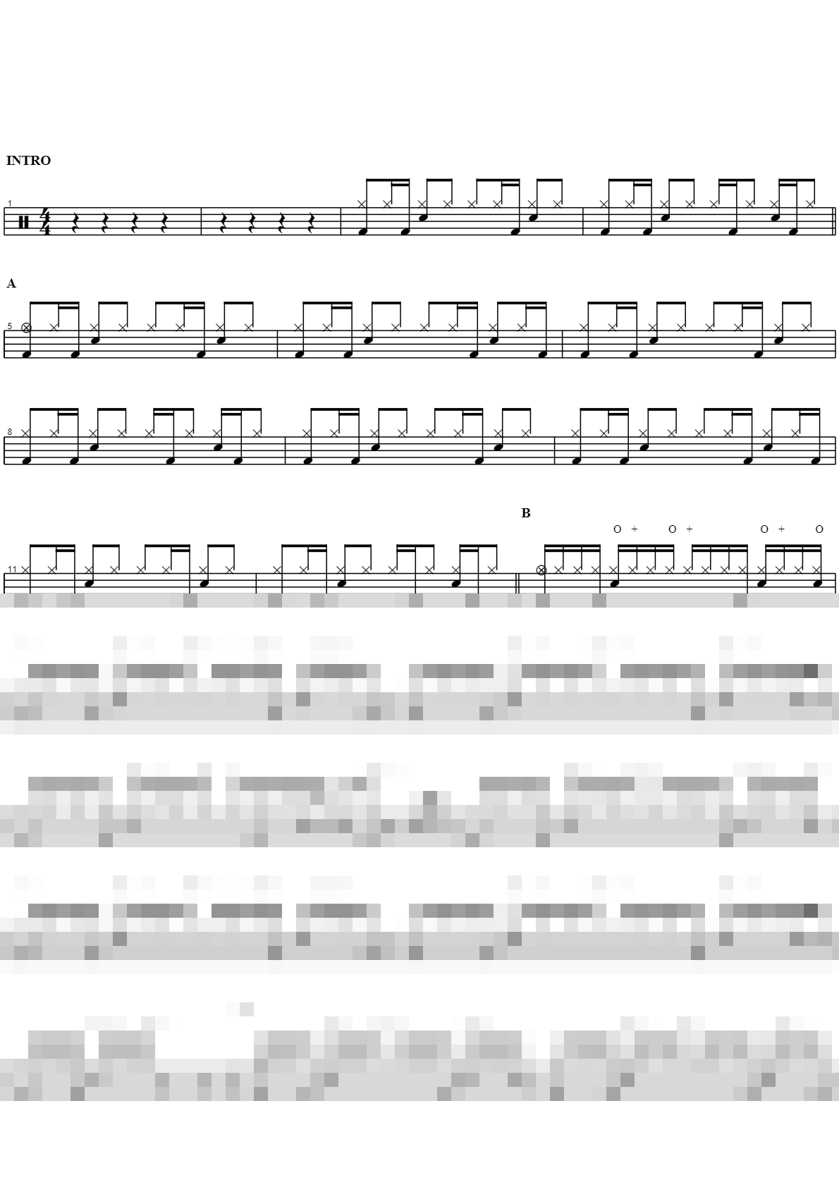 니가 아니라서 (Missing You) Sheet Music Preview