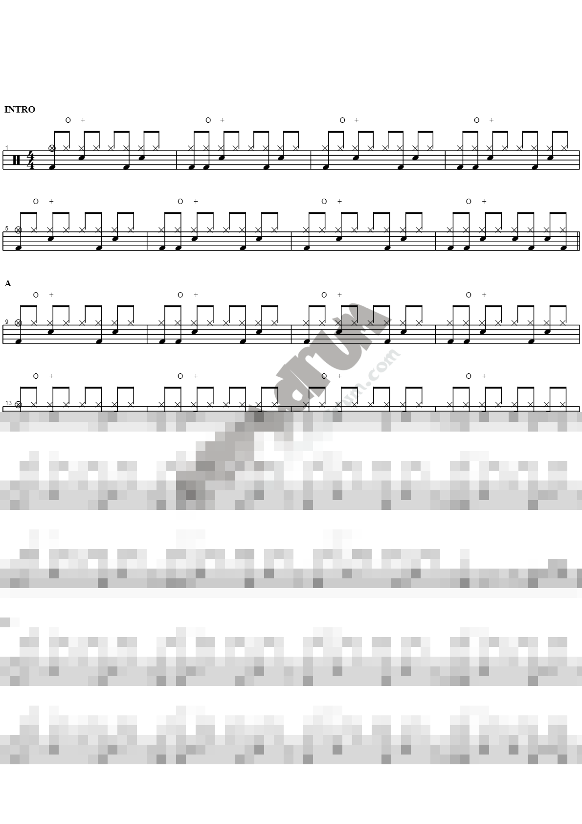 긴 생머리 그녀 (Miss Right) Sheet Music Preview