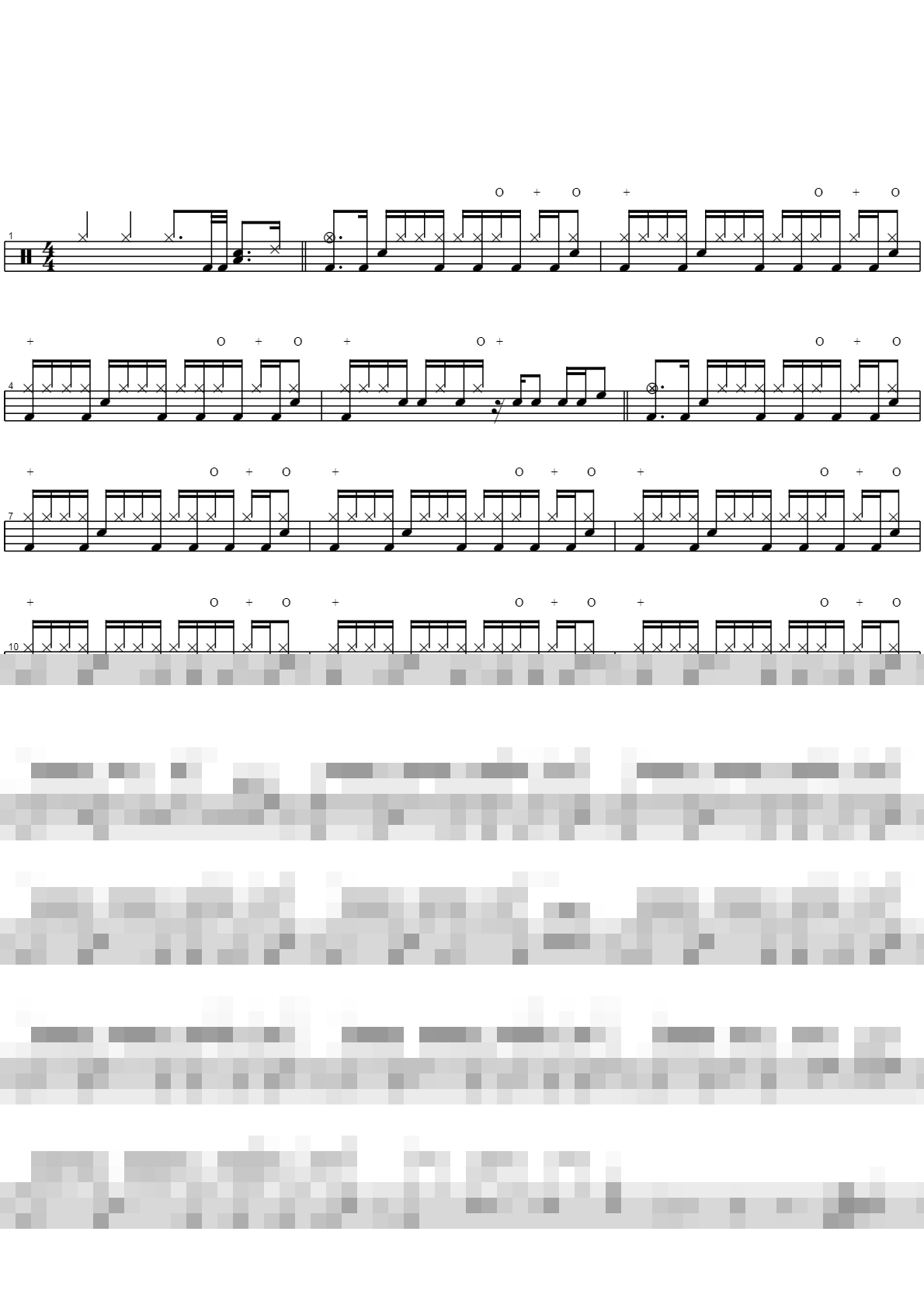 Panicillin shock (intro) Sheet Music Preview