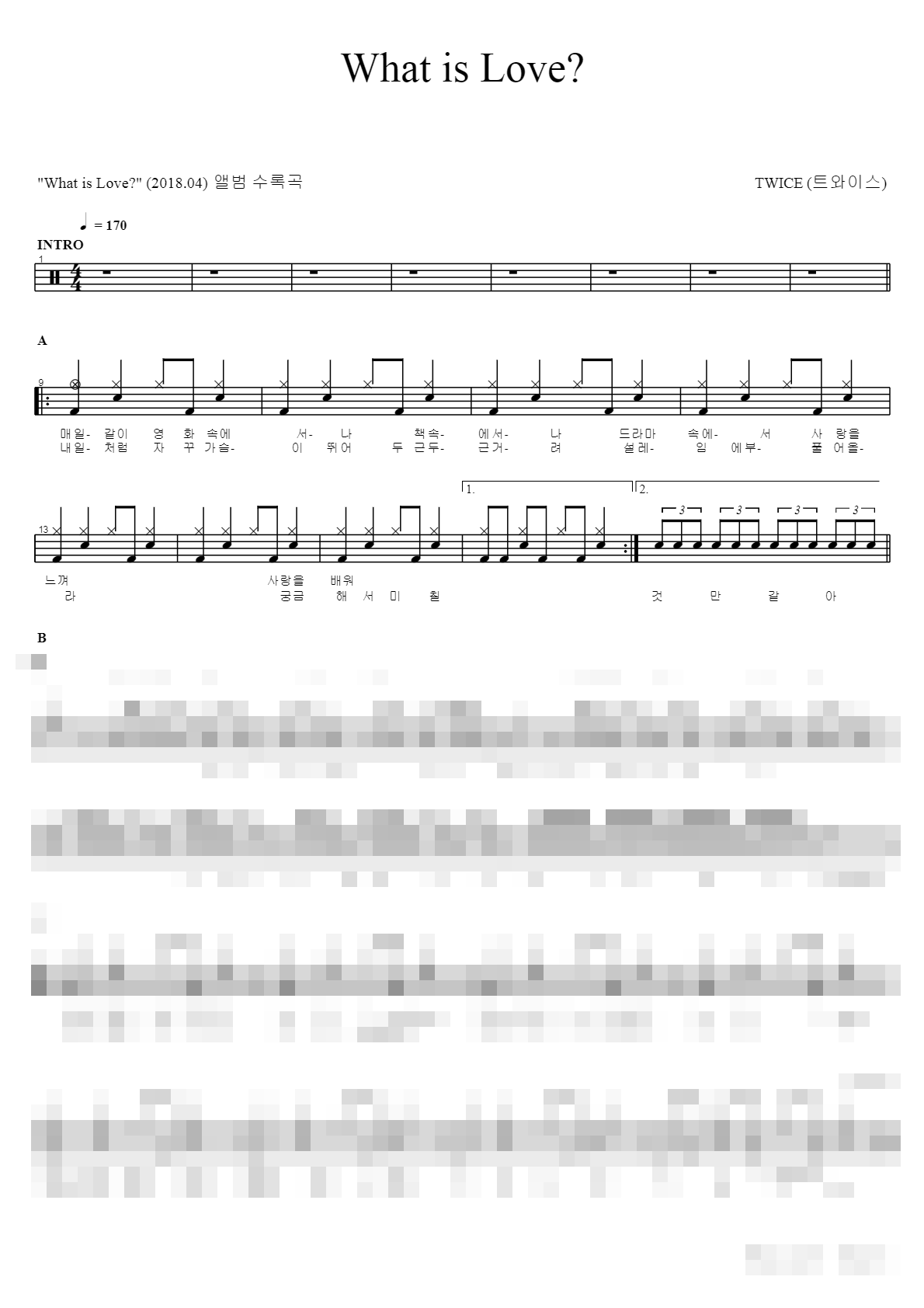 What is Love Sheet Music Preview