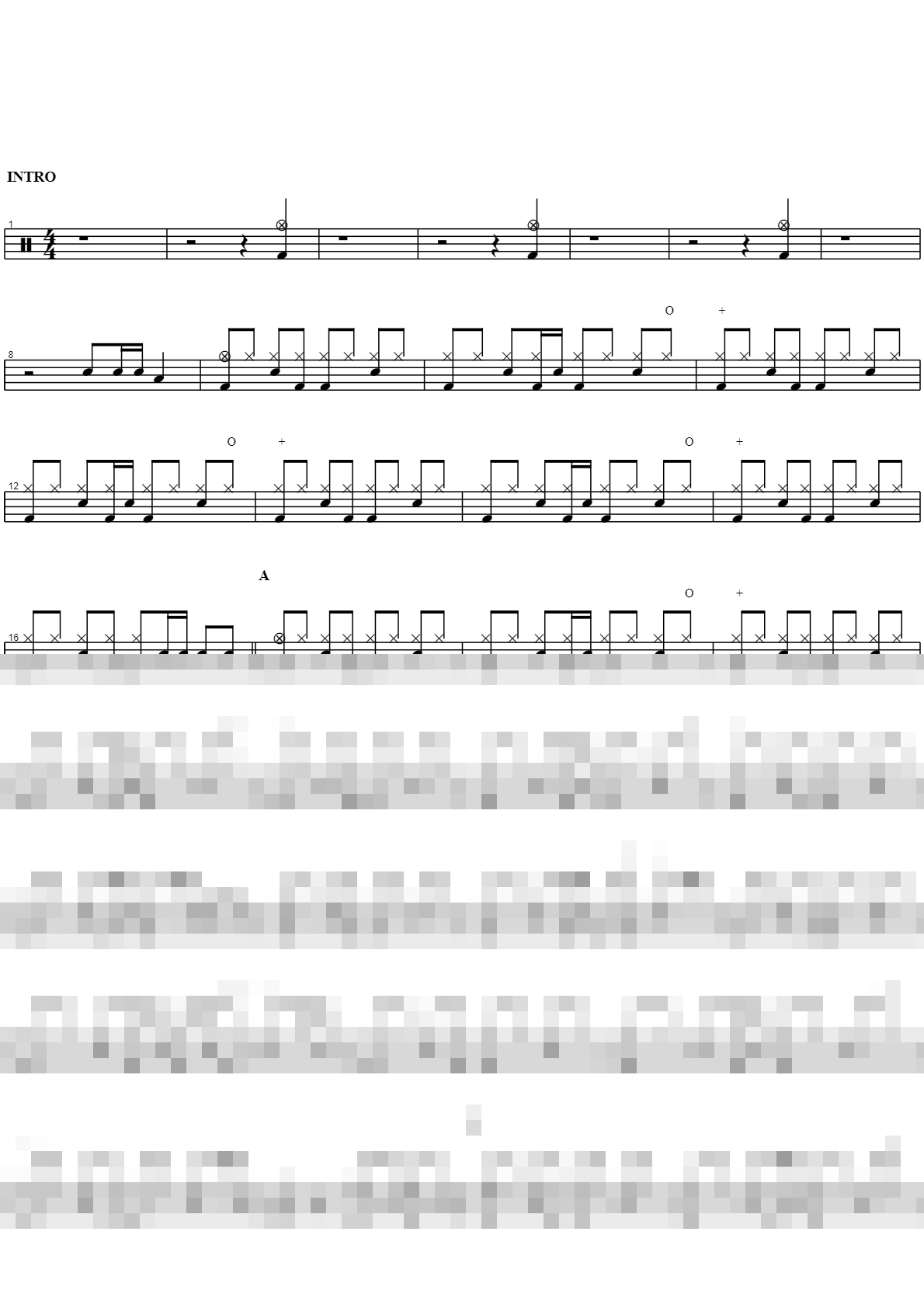 내일은 없어 Sheet Music Preview