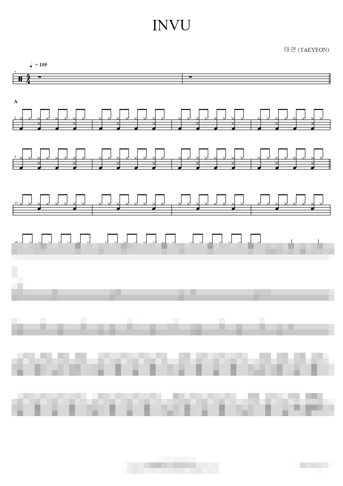 INVU Sheet Music Preview
