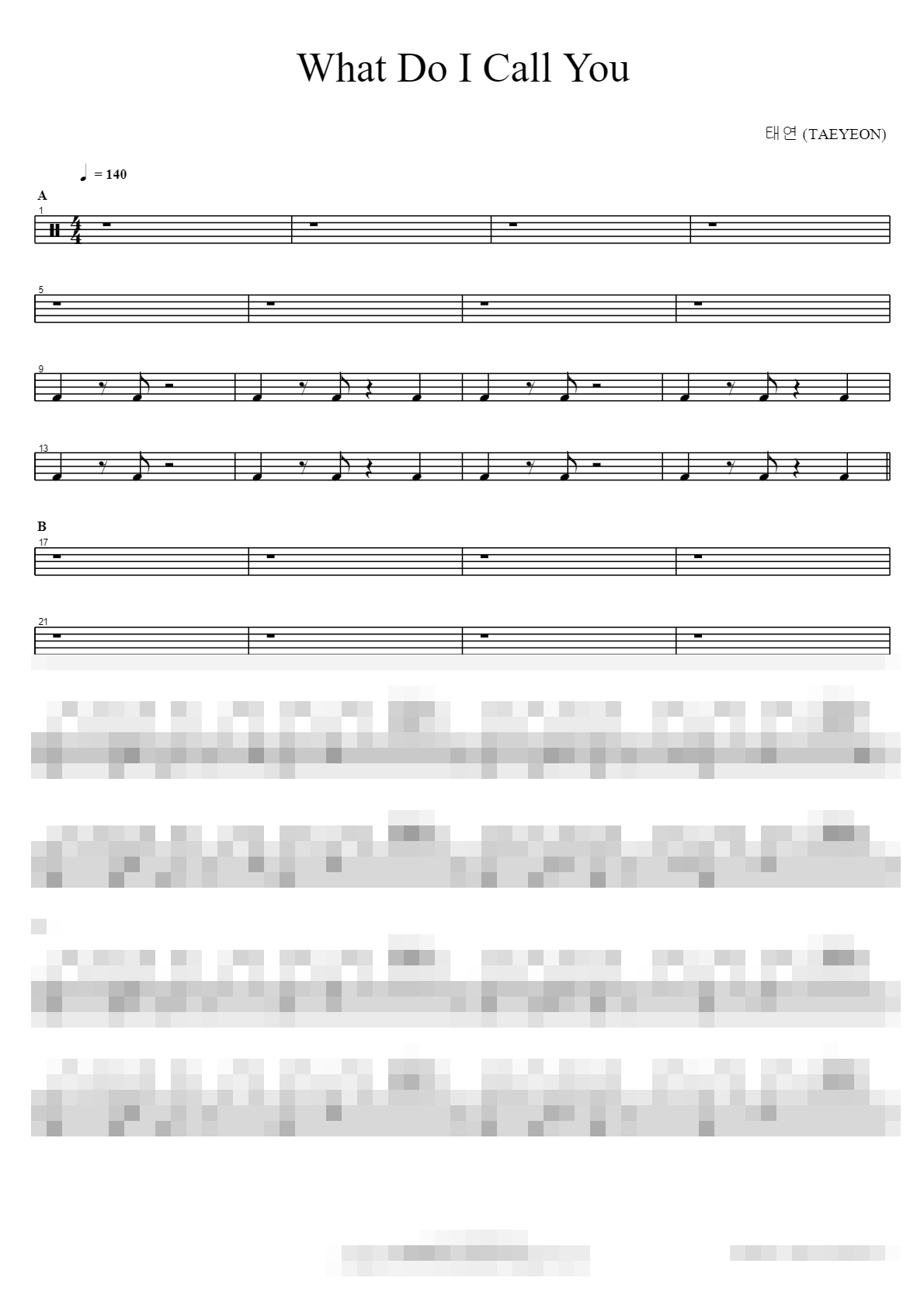 What Do I Call You Sheet Music Preview