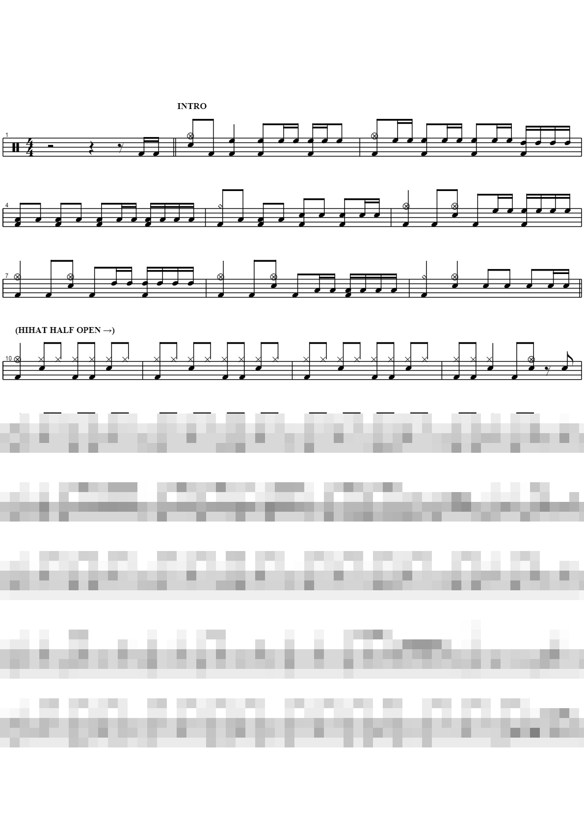 오징어튀김과 곰보빵 Sheet Music Preview