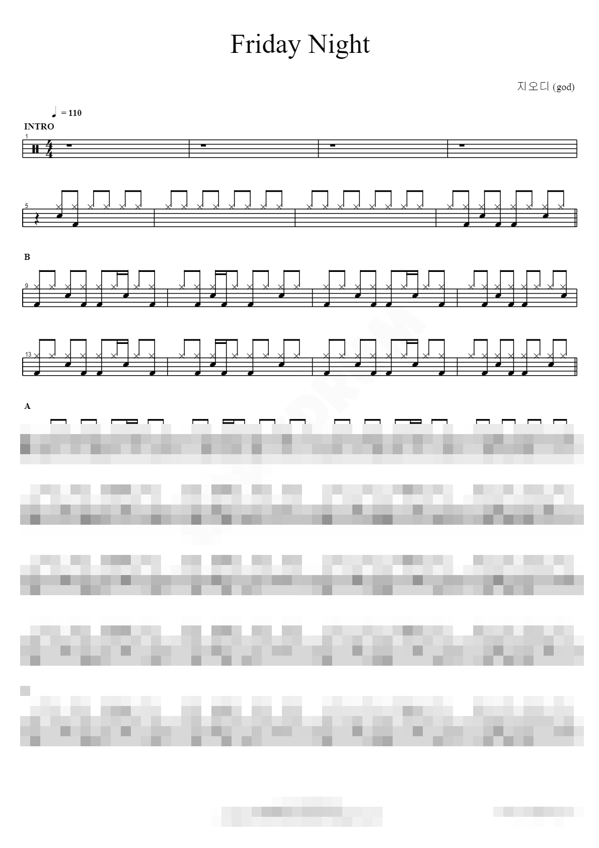 Friday Night Sheet Music Preview