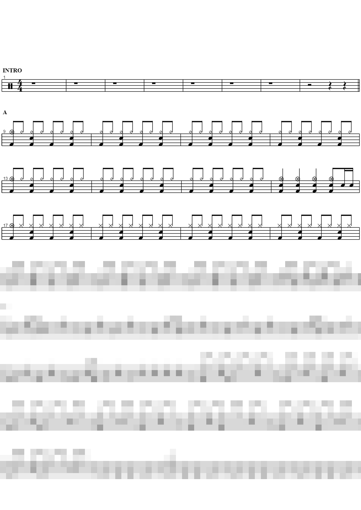 삐딱하게 (Crooked) Sheet Music Preview