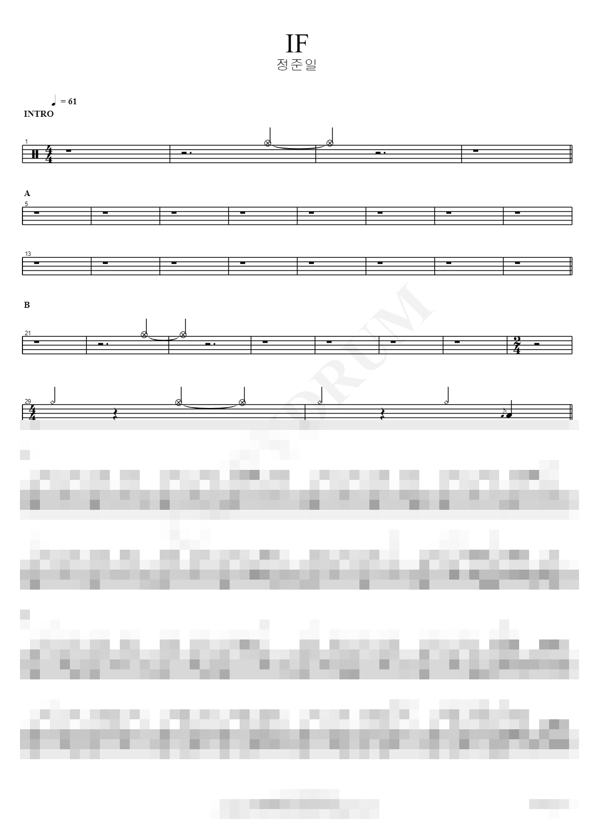 IF Sheet Music Preview