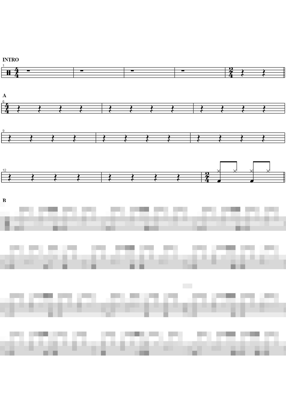데스페라도 Sheet Music Preview