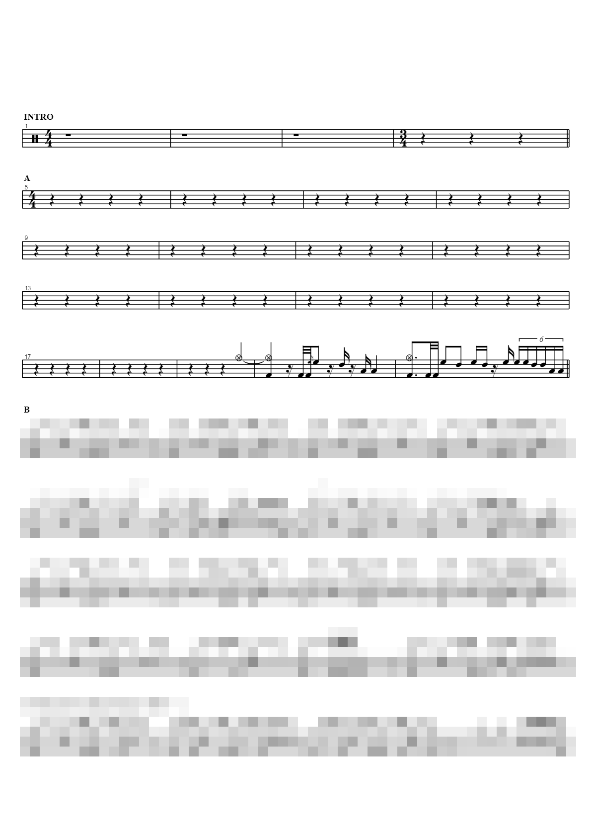 말리꽃 (원곡가수 이승철) Sheet Music Preview