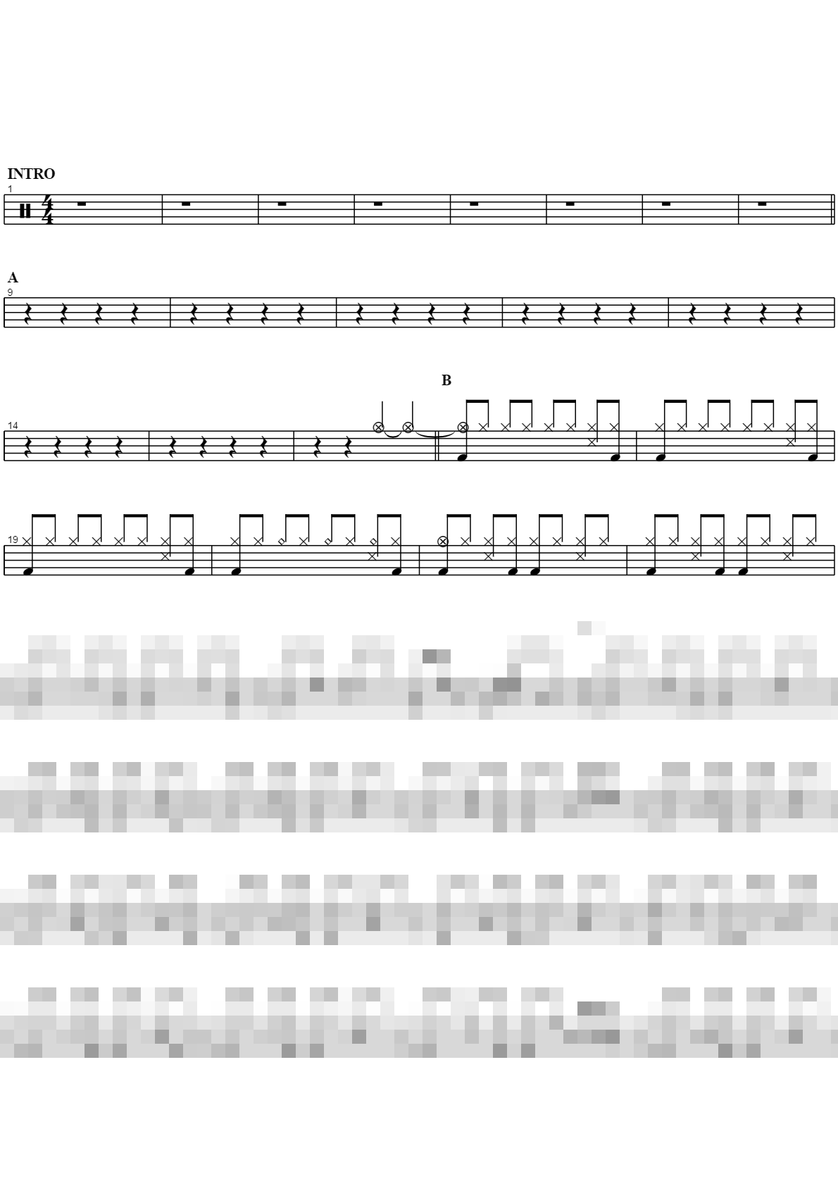 애인 있어요 Sheet Music Preview