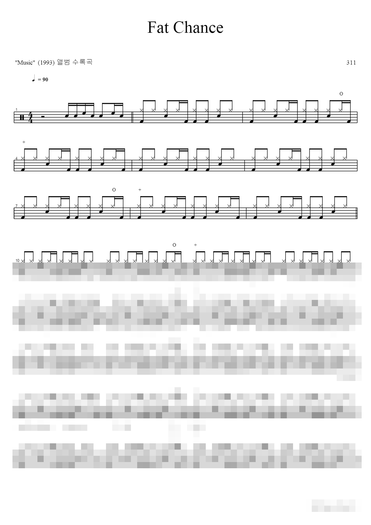 fat chance Sheet Music Preview