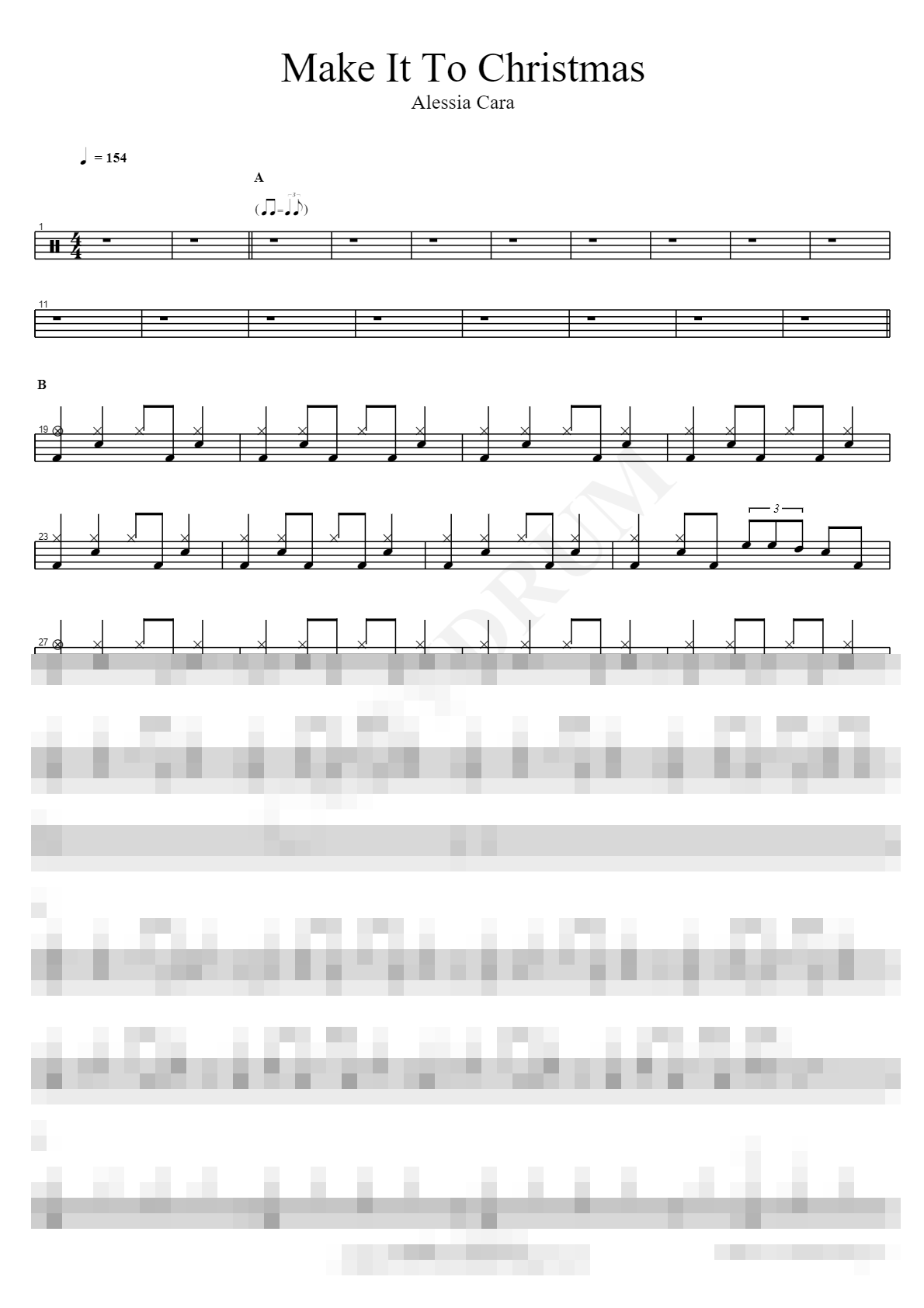 Make It To Christmas Sheet Music Preview