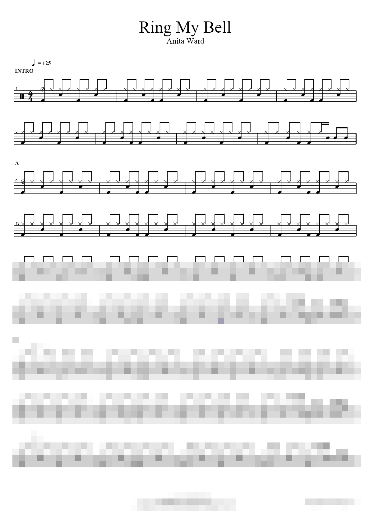 Ring My Bell Sheet Music Preview
