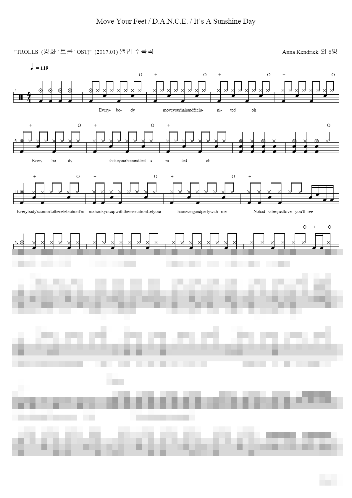 Move Your Feet Sheet Music Preview