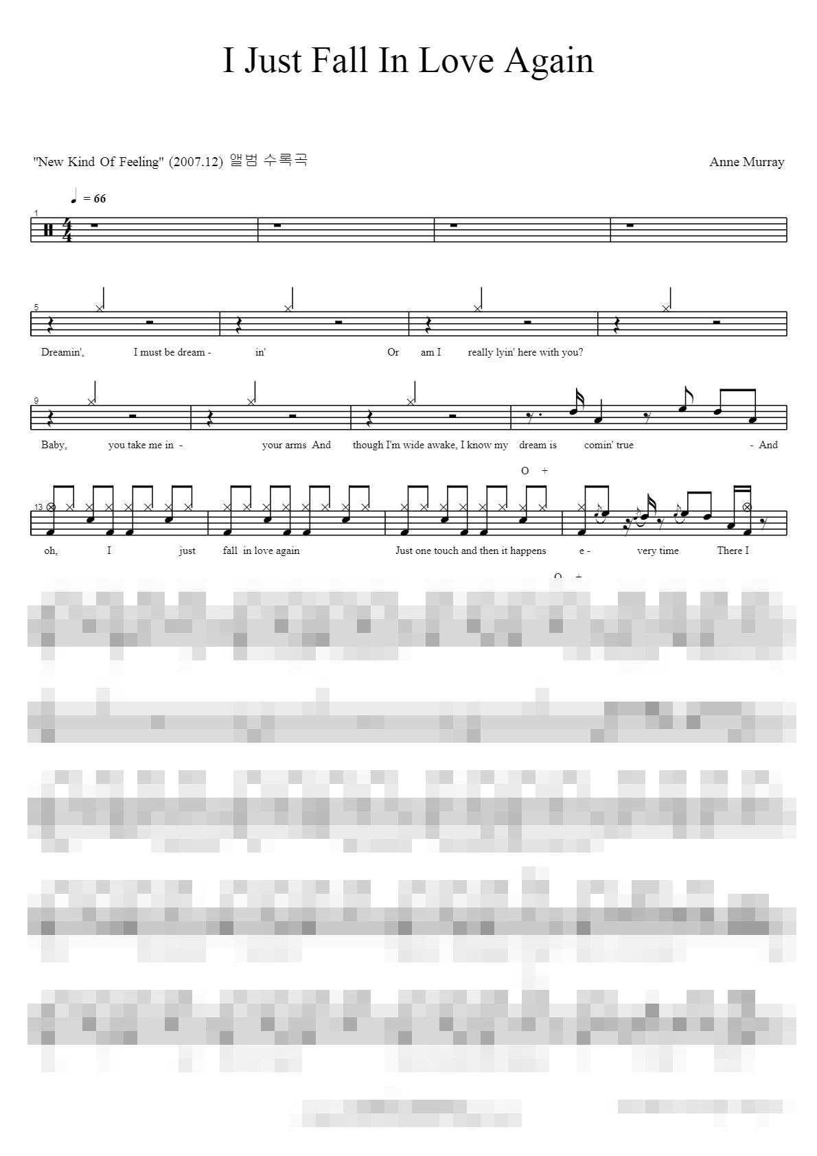 I Just Fall In Love Again Sheet Music Preview