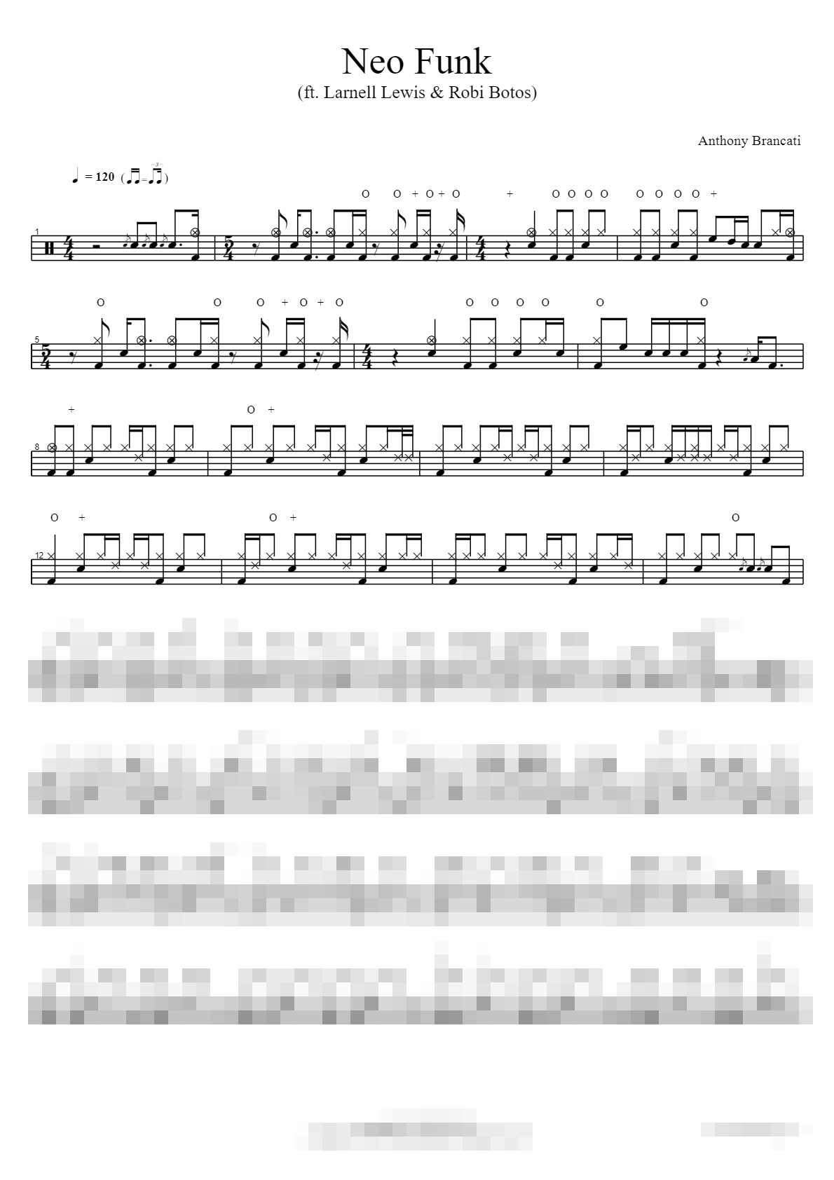 Funk (ft. Larnell Lewis & Robi Botos) Sheet Music Preview