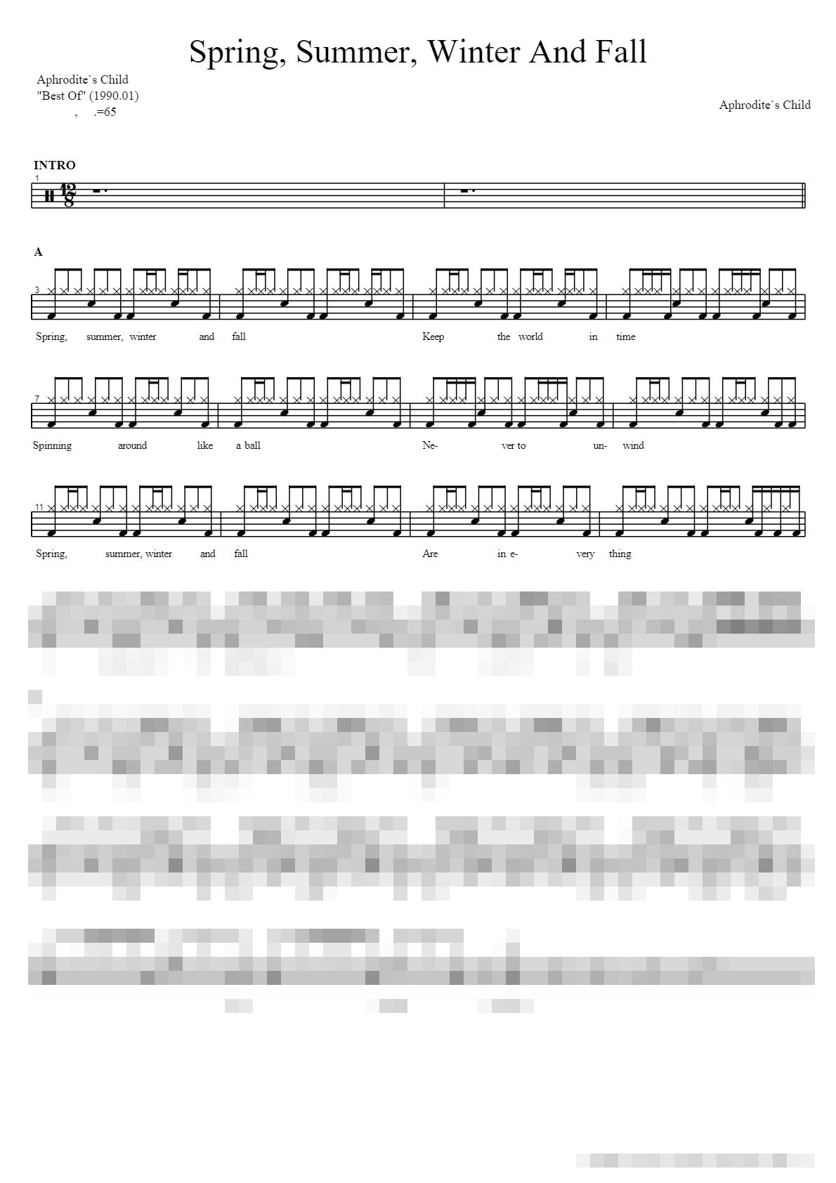 Spring Sheet Music Preview